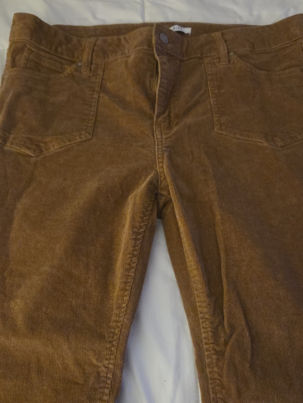 Women's Brown Corduroy Pants - Classic Straight Fit